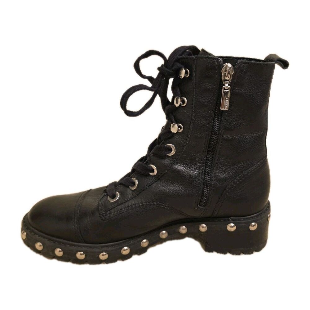 Schutz Andrea Studded Super Soft Leather Combat Boots, Womens Size 7.5 B - Picture 6 of 11